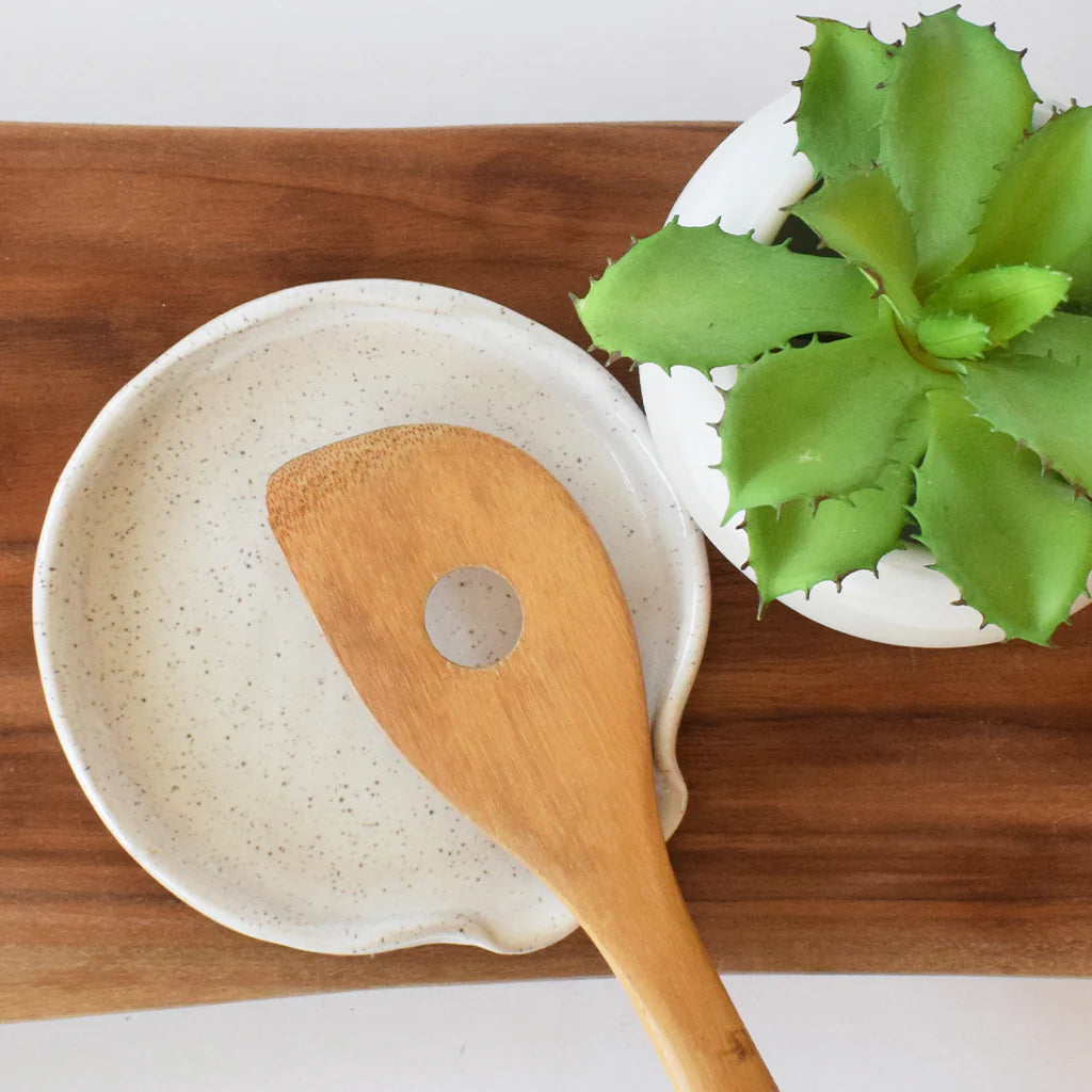 Etta B Pottery Round Spoon Rest