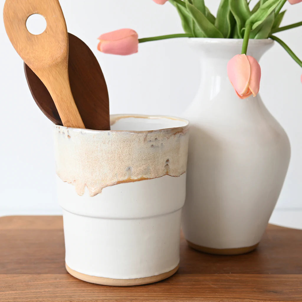Etta B Pottery Farmhouse Utensil Crock