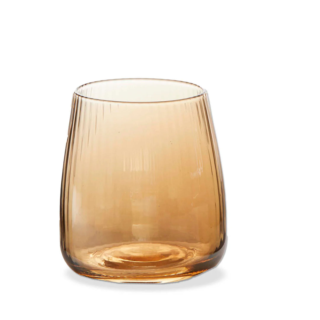 Chelsea Optic Stemless Wine Glass Amber