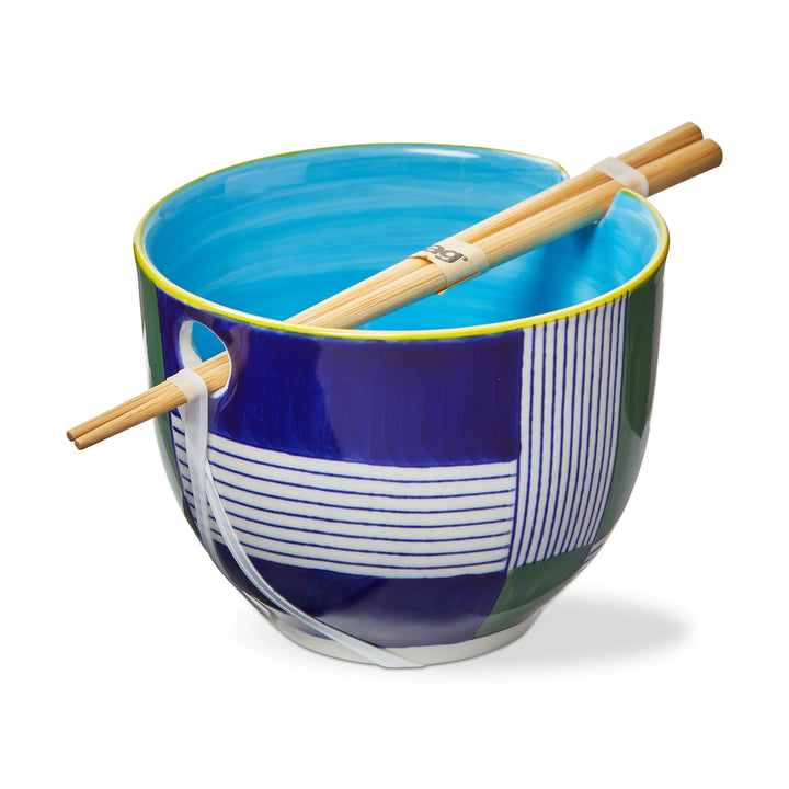 TAG Ramen Noodle Bowls with Chopsticks