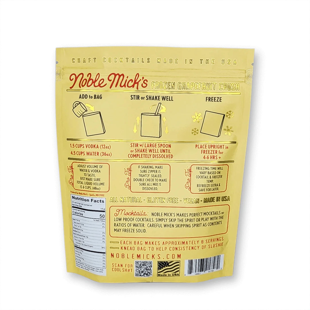 Noble Mick's Frozen Grapefruit Crush