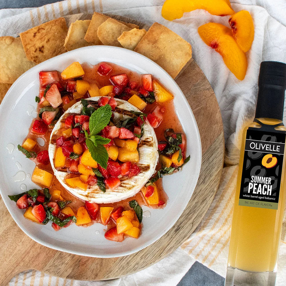 Grilled Brie with Peach Salsa Recipe Gift Kit