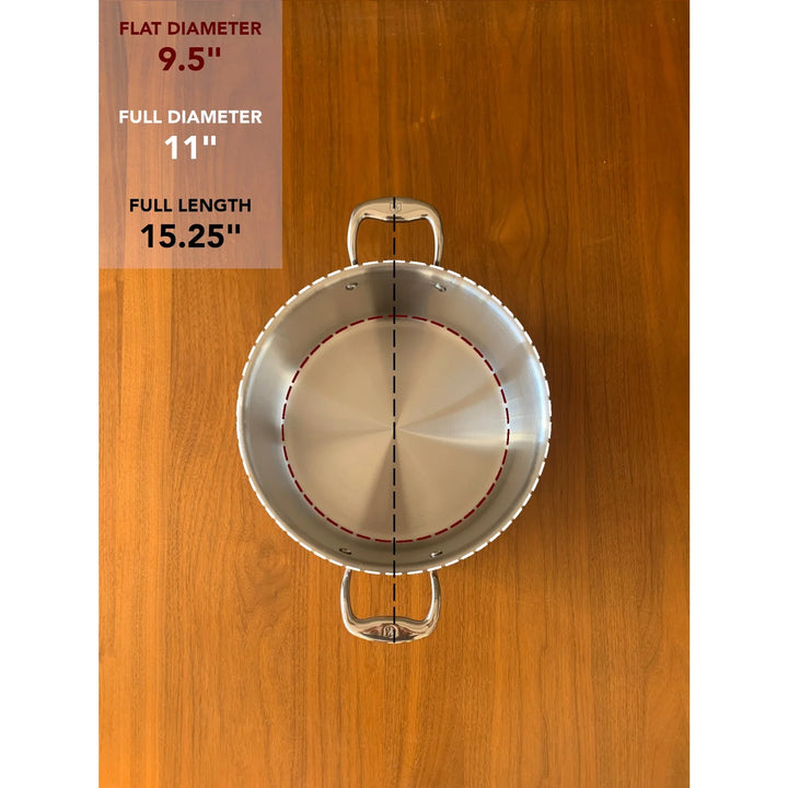 Heritage Steel Titanium Series 6 Quart Rondeau with Lid