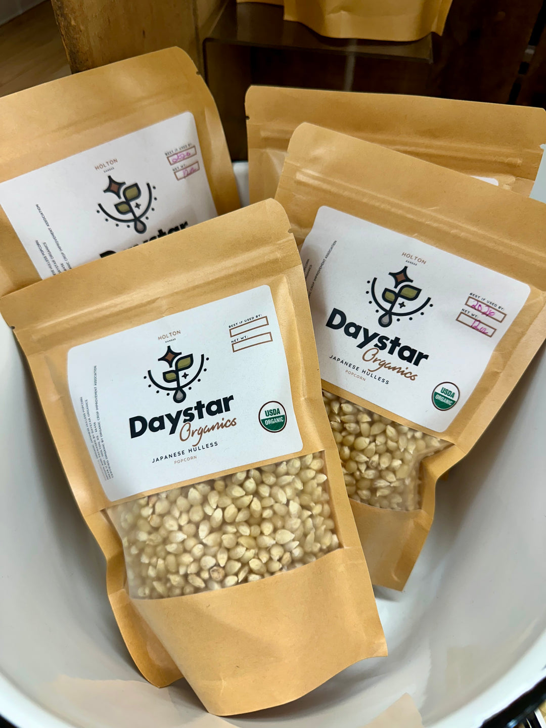 Daystar Organic Japanese Hulless Popcorn