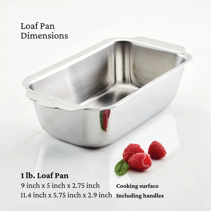 Provisions: Ovenbond Tri-Ply Stainless Steel 1 Pound Loaf Pan