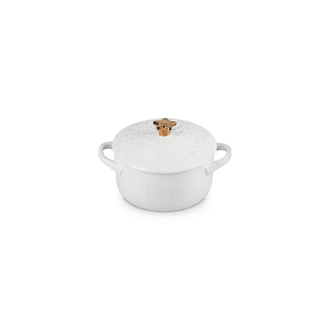 Noël Collection Mini Cocotte with Gold Star Knob