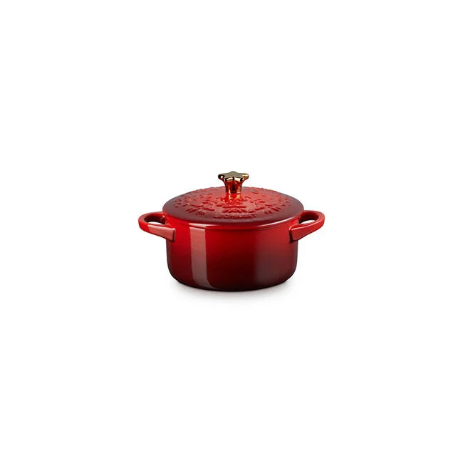 Noël Collection Mini Cocotte with Gold Star Knob
