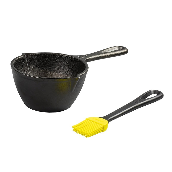 Cast Iron Melting Pot with Silicone Brush