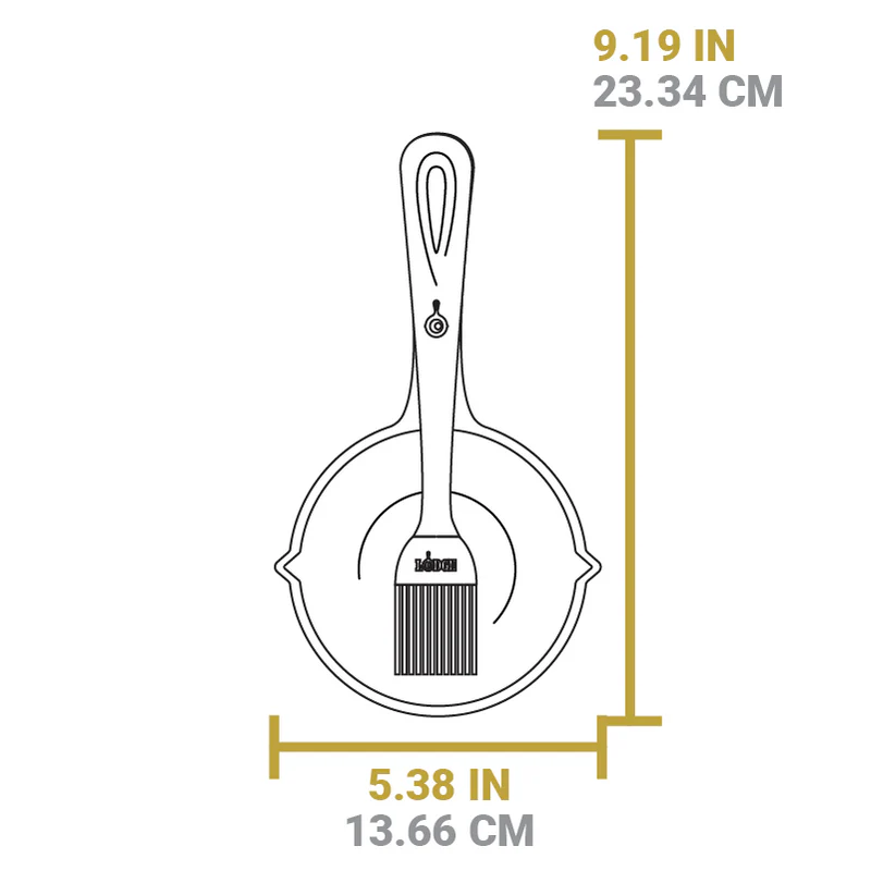 Cast Iron Melting Pot with Silicone Brush