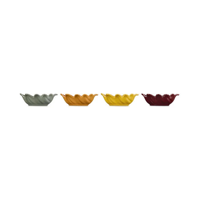 Mini French Oak Leaf Bowls, Set of 4