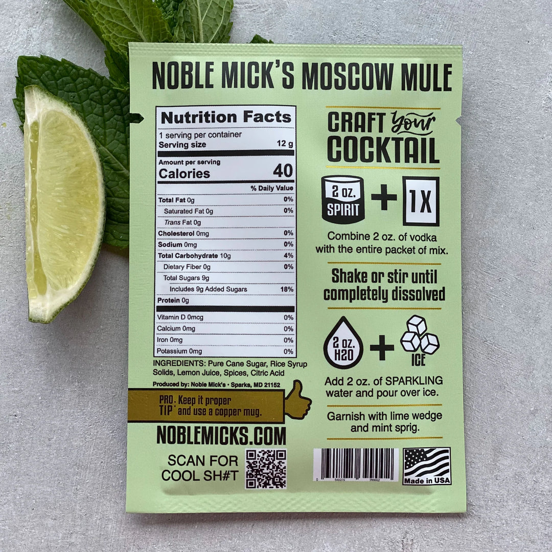 Noble Mick's Single Serve Moscow Mule