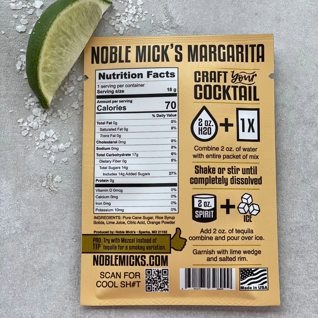 Noble Mick's Single Serve Margarita