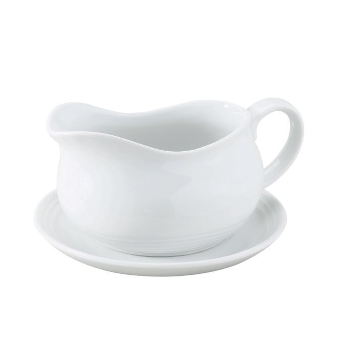 Gravy Boat with Saucer 24oz