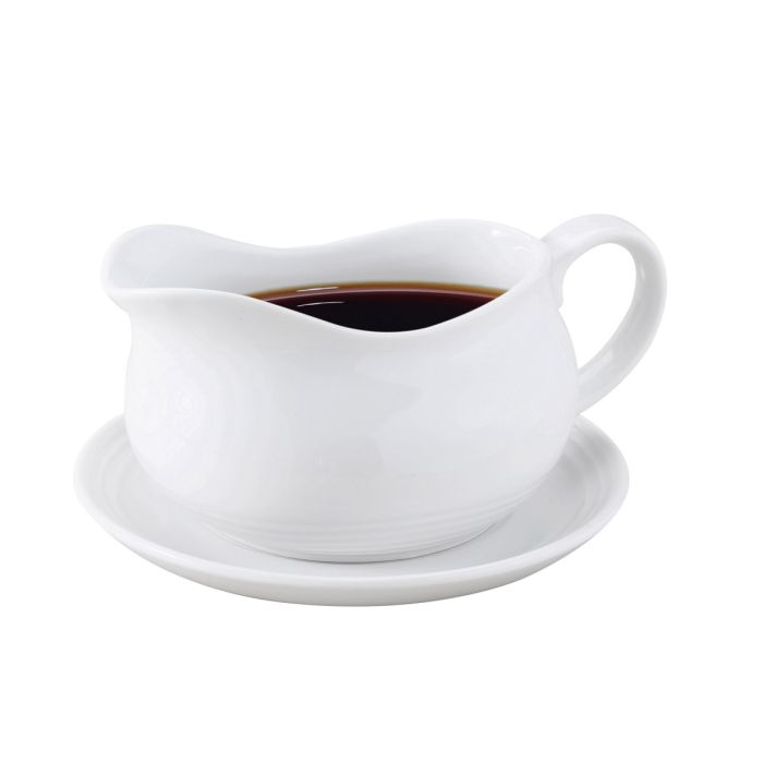 Gravy Boat with Saucer 24oz