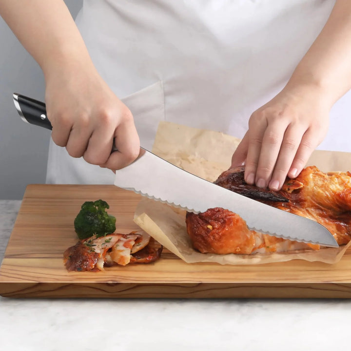 Helena Series 9" Offset Deli Knife with Sheath