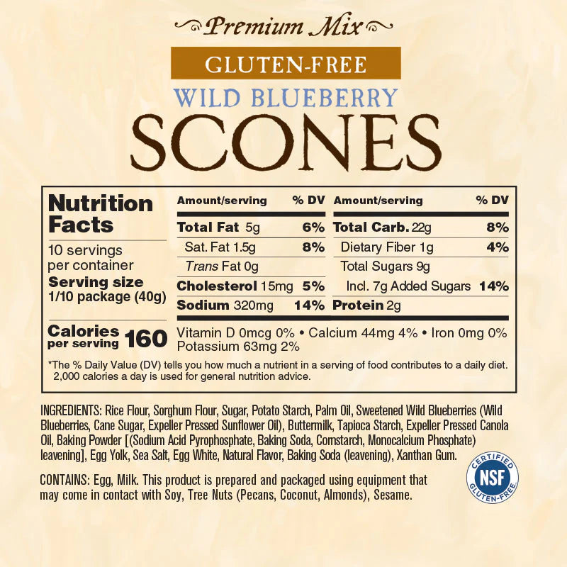 Gluten-Free Wild Blueberry Scones