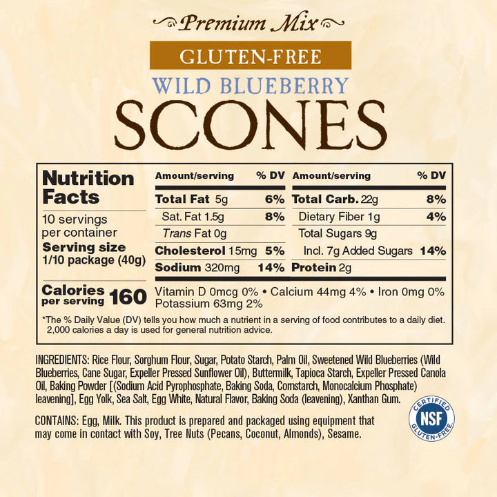 Gluten-Free Wild Blueberry Scones