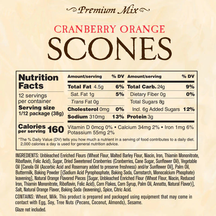 Cranberry Orange Scones