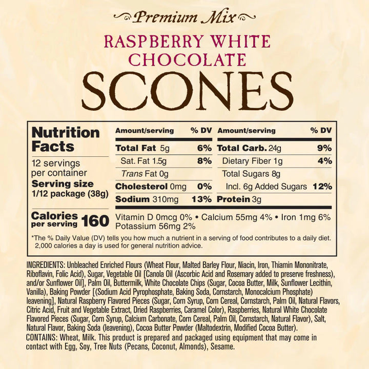 Raspberry White Chocolate Scones