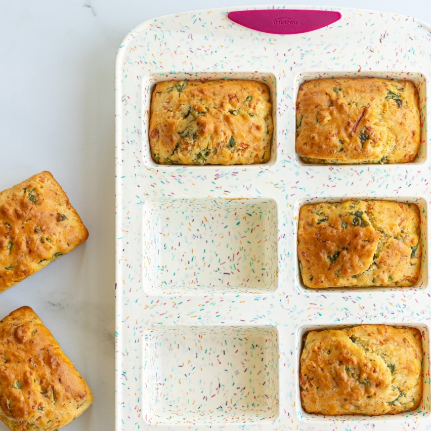 Silicone Confetti - 6-Count Mini Loaf Pan - Thumbnail 2