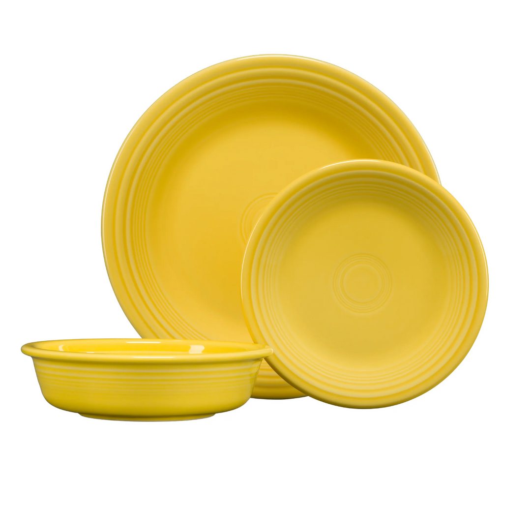 Fiestaware 3-Piece Classic Place Setting