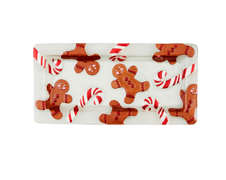 Glass Gingerbread Tray