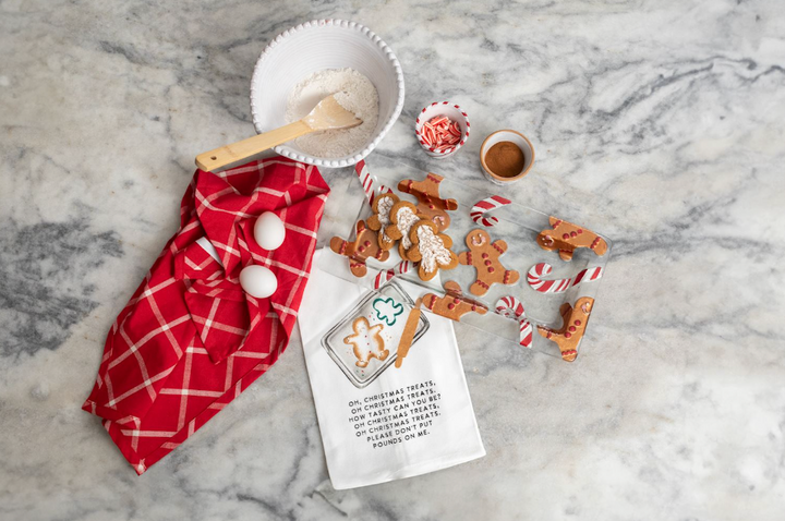 Glass Gingerbread Tray