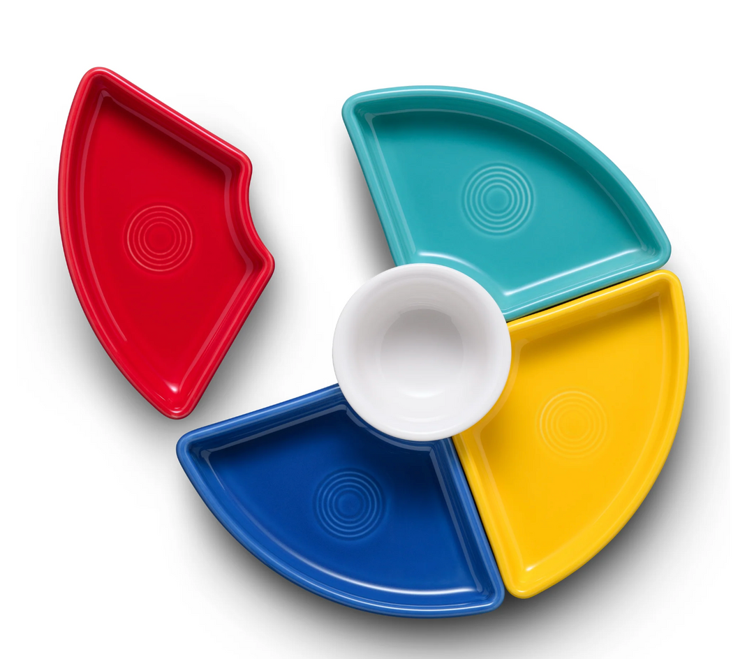 Fiestaware Vibrant 5-Piece Mixed Colors Entertaining Set 8 1/5"