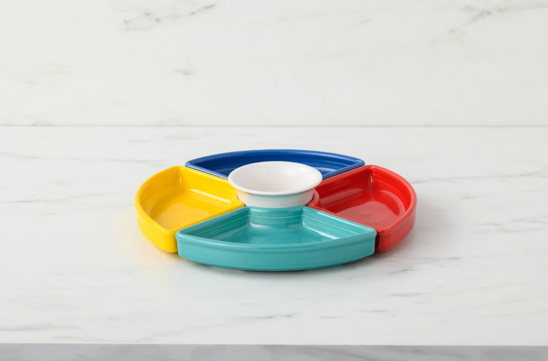 Fiestaware Vibrant 5-Piece Mixed Colors Entertaining Set 8 1/5"