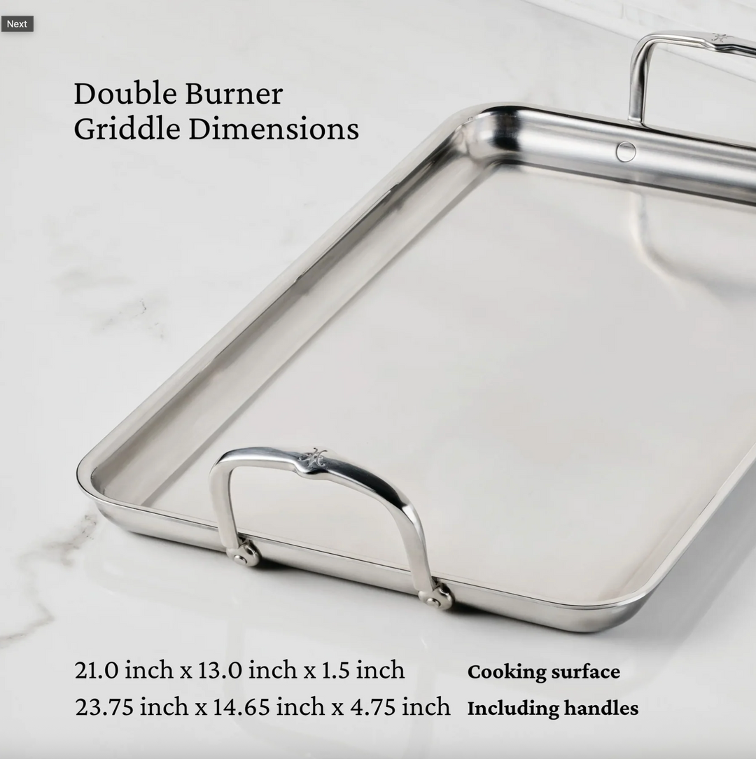 Provisions: Double Burner Griddle, 21x13"
