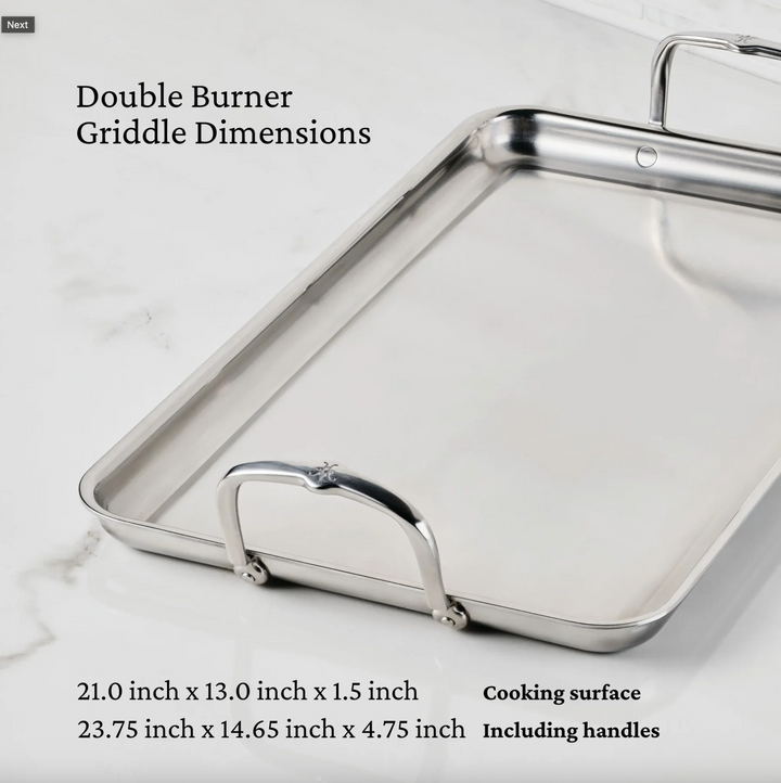 Provisions: Double Burner Griddle, 21x13"