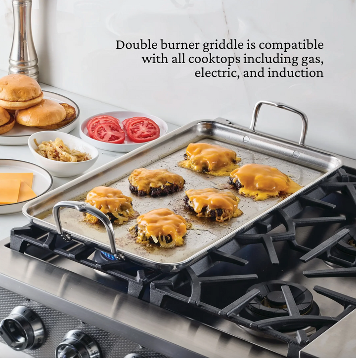 Provisions: Double Burner Griddle, 21x13"