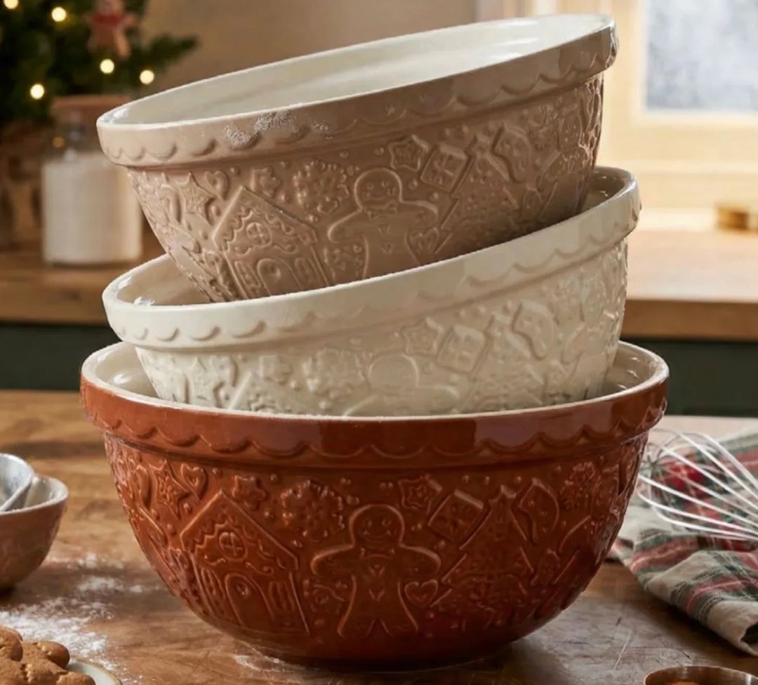 Mason Cash Gingerbread Lane Mixing Bowl Collection