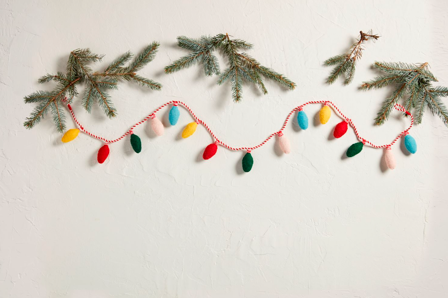 Felted Light Garland