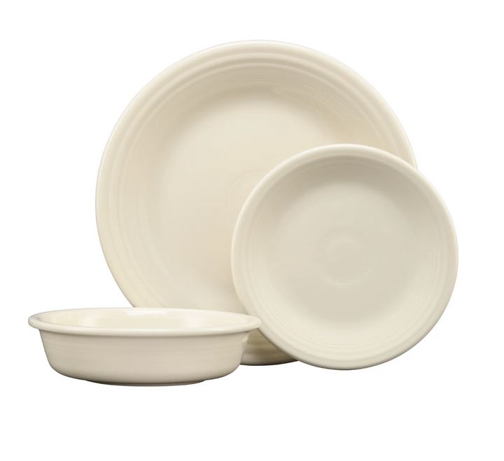 Fiestaware Classic Rim 3-Piece Place Setting