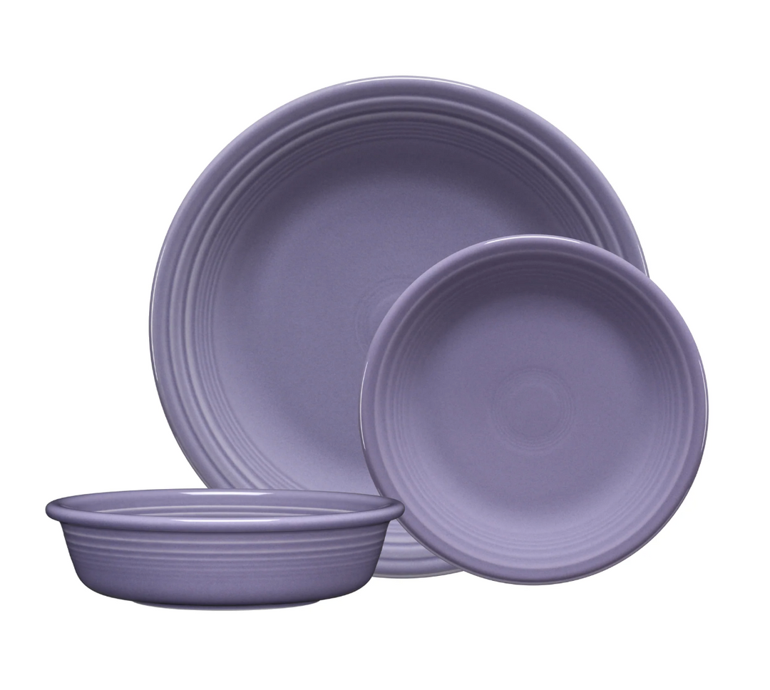 Fiestaware Classic Rim 3-Piece Place Setting