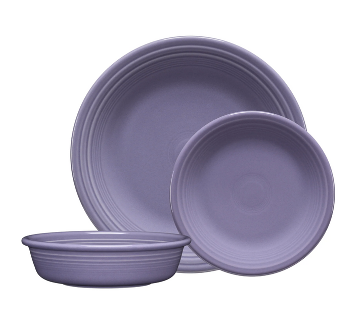 Fiestaware Classic Rim 3-Piece Place Setting