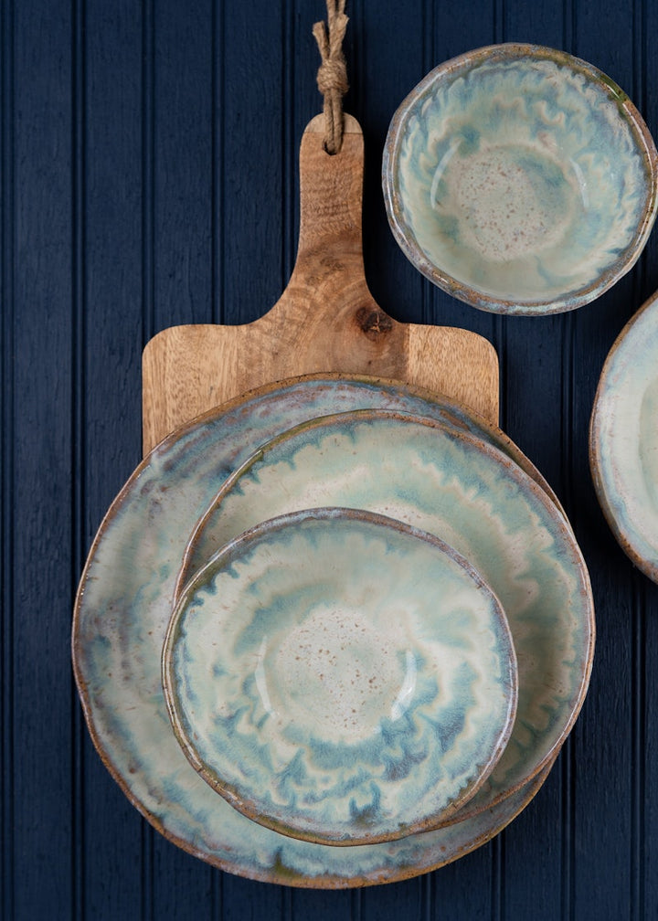 Etta B Pottery Ruffled Sauce Dish