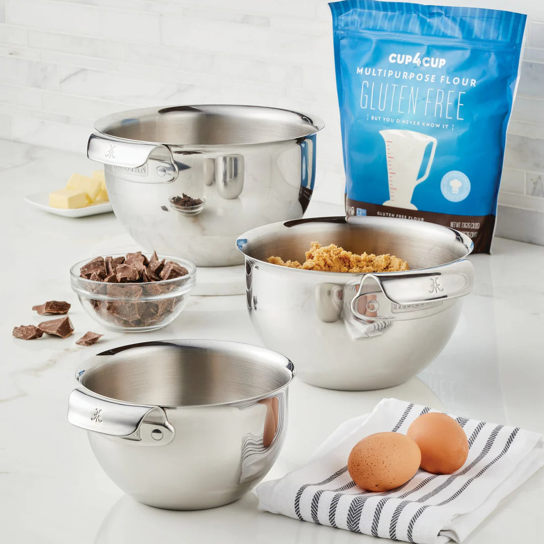 Provisions: 3-Piece Stainless Steel Mixing Bowl Set