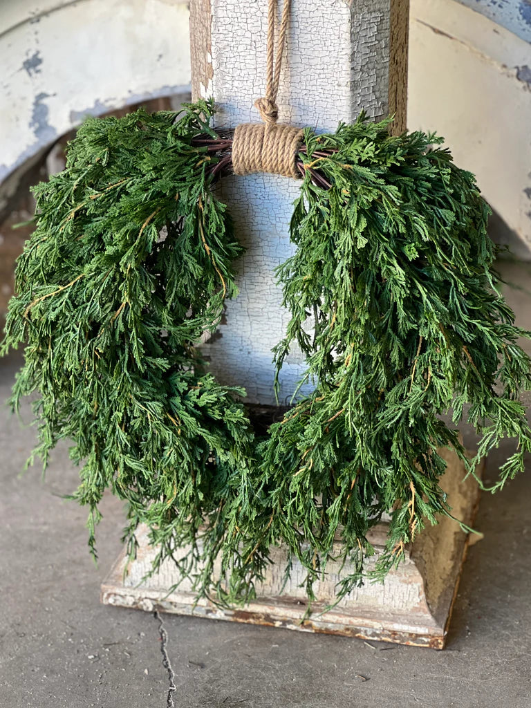 Emerald Falls Hanging Wreath, 20"