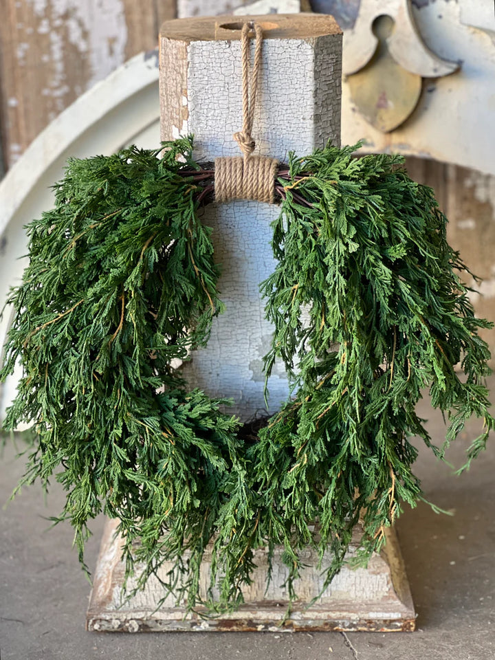 Emerald Falls Hanging Wreath, 20"