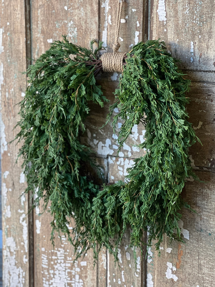 Emerald Falls Hanging Wreath, 24"