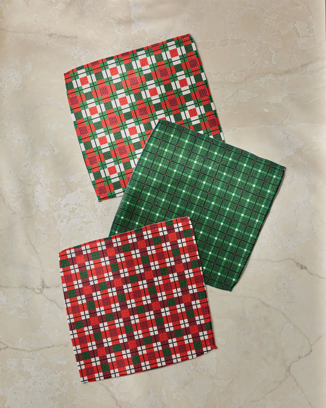 Noel Plaid Dishcloth Set - Holiday 2026