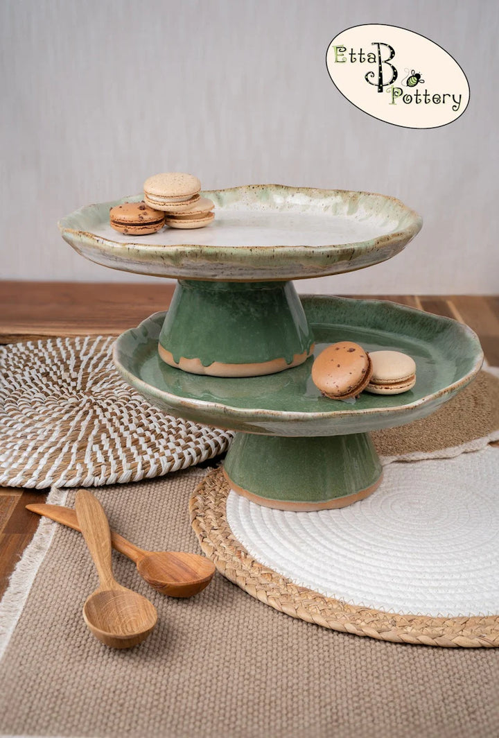 Etta B Pottery Cake Stand