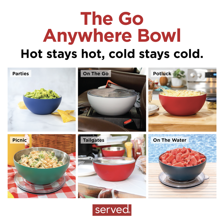 Garden Party Go-To: Vacuum-Insulated Serving Bowl in Bone