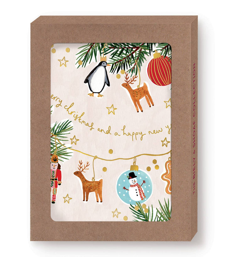 Tree Decorations Boxed Holiday Cards - Set of 10