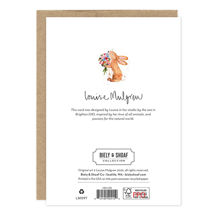 Dog & Bunny Get Well Card