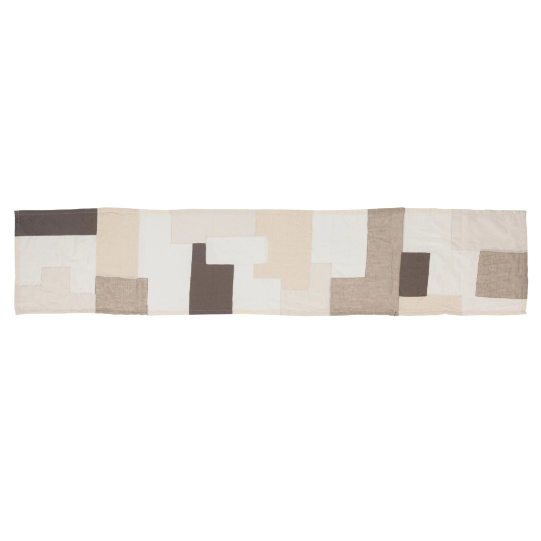 Bloomingville Cotton Patchwork Table Runner