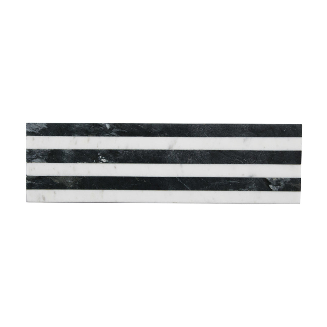 Marble Cheese/Serving Board w/ Stripes