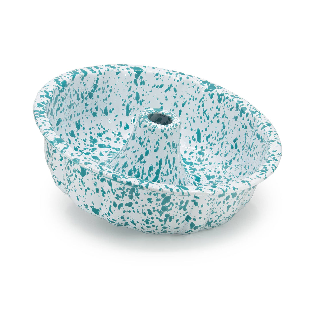 Splatter Enamelware Bundt Pan
